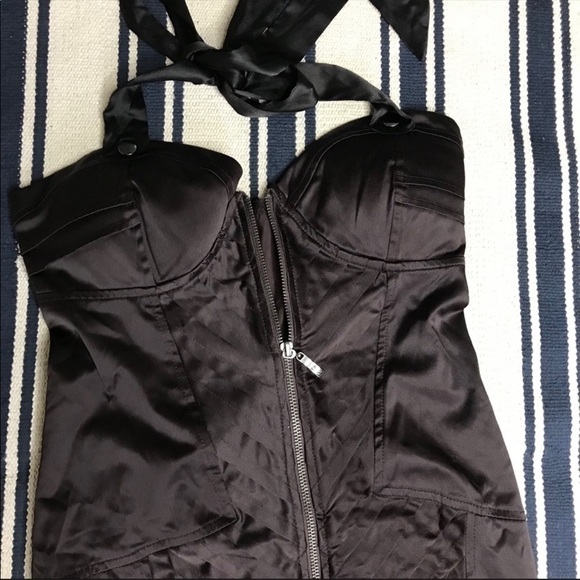 GORGEOUS Entry Brown Mini Dress Size M - Picture 5 of 8